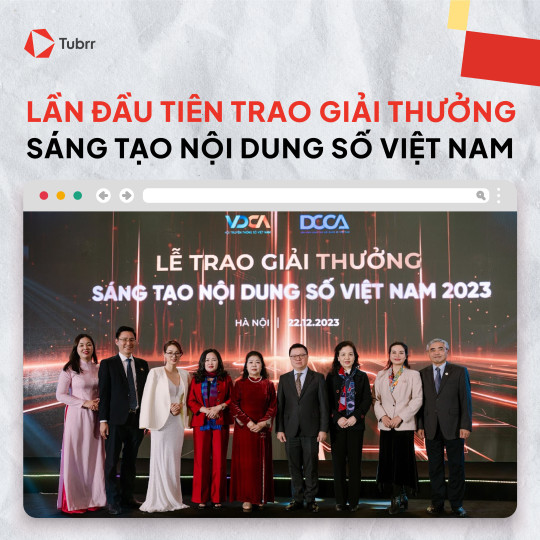 TUBRR - The Media Sponsor Vietnam Digital Content Creation Awards