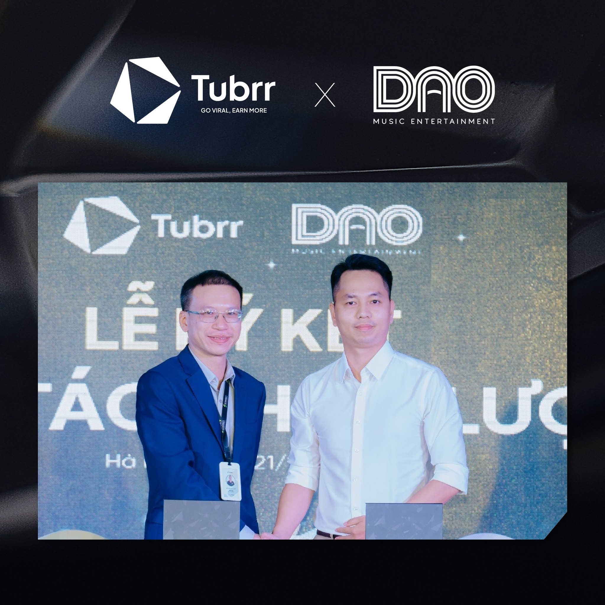 TUBRR kí kết hợp tác với DAO Music Entertainment