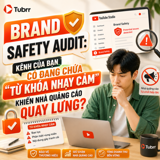 Brand Safety Audit: Kênh của bạn có đang chứa các "từ khóa nhạy cảm" khiến nhà quảng cáo quay lưng?