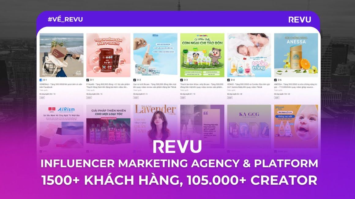 Agency về Influencer Marketing hàng đầu tại Việt Nam