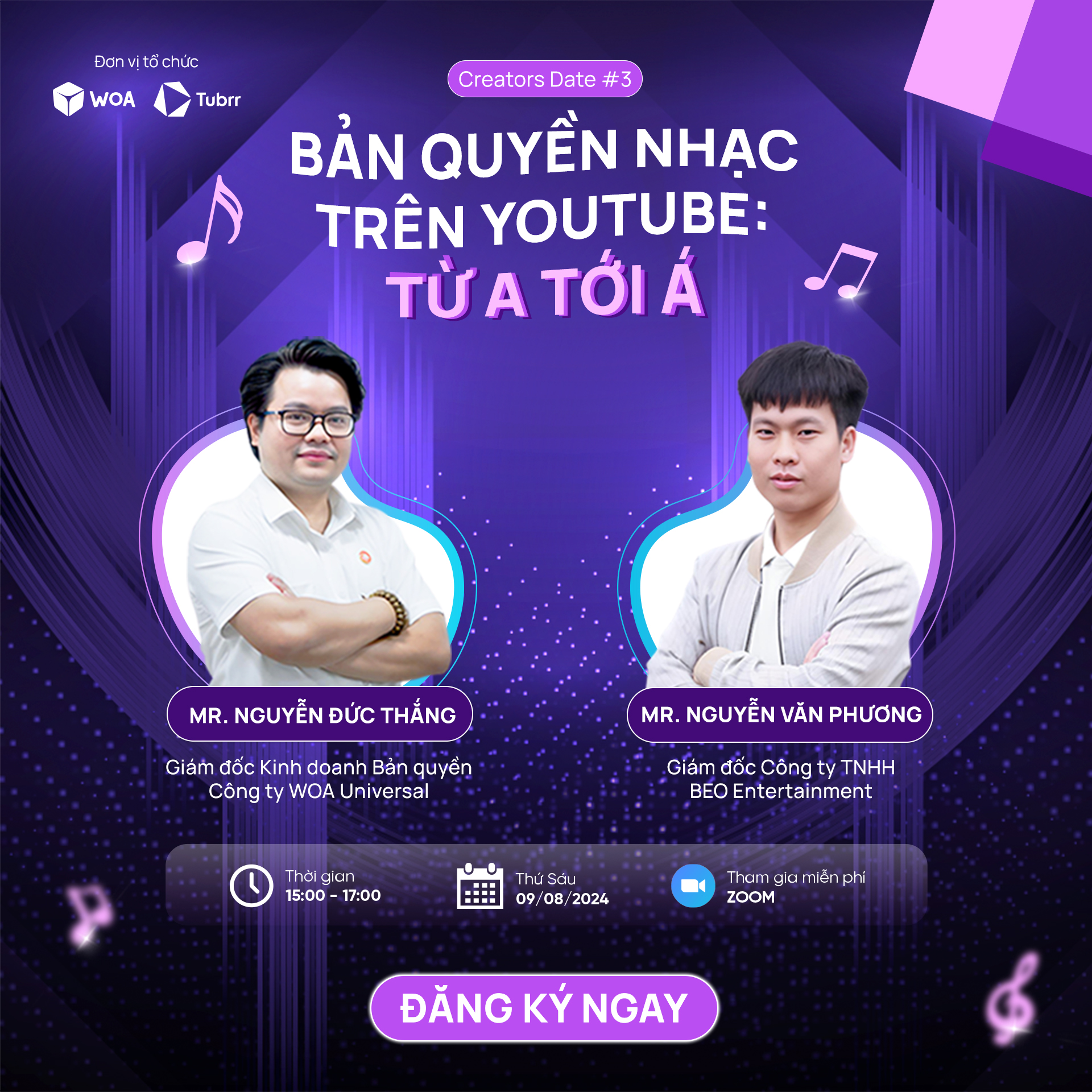 Creators Date #3 - Bản quyền nhạc trên YouTube từ A tới Á