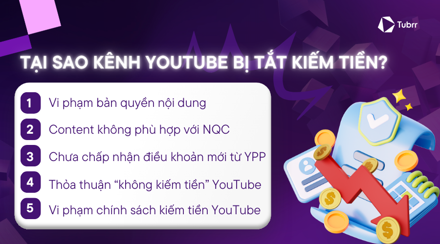 Cách khắc phục kênh YouTube bị tắt kiếm tiền