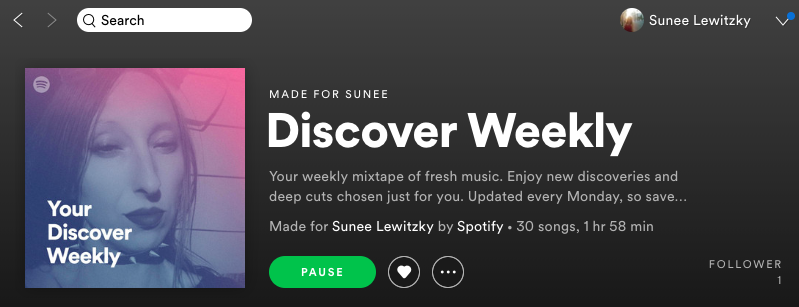 Discovery Weekly Spotify