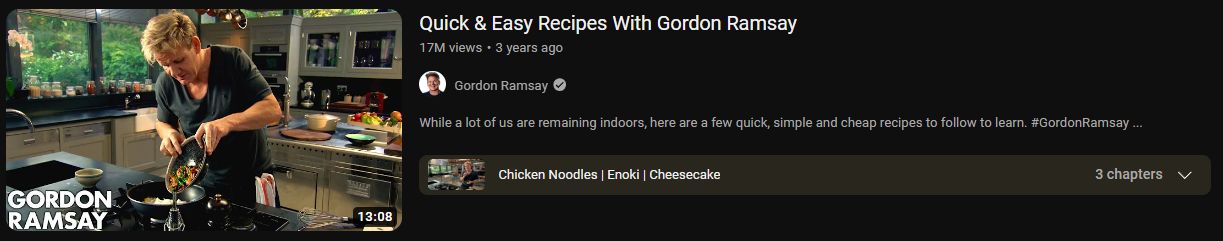 Kênh YouTube nấu ăn