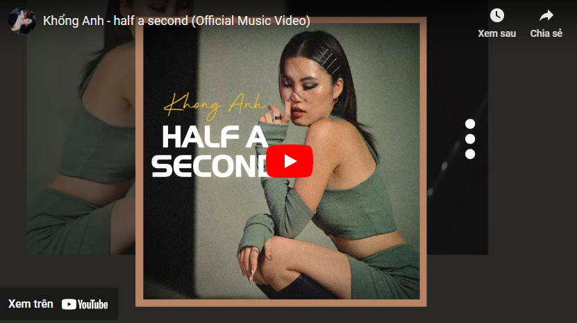 Khổng Anh debut là nghệ sĩ solo với single đầu tay mang tên Half a Second