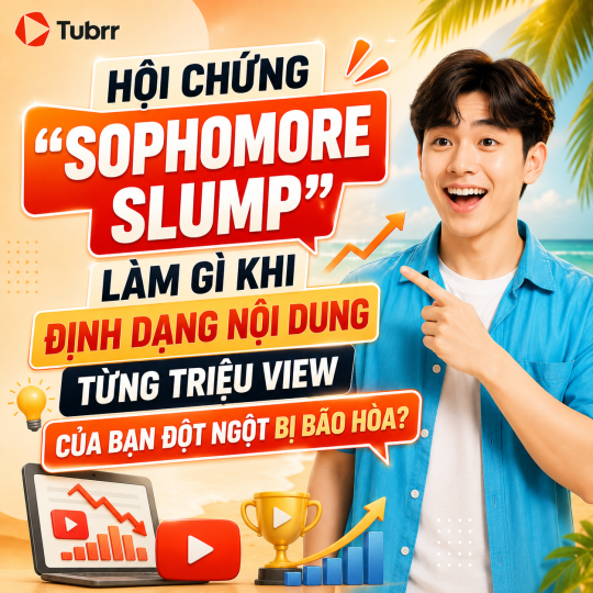 Hội chứng "Sophomore Slump": Làm gì khi định dạng nội dung từng triệu view của bạn đột ngột bị bão hòa?
