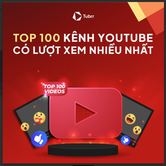 Top 100 kênh YouTube có lượt xem nhiều nhất