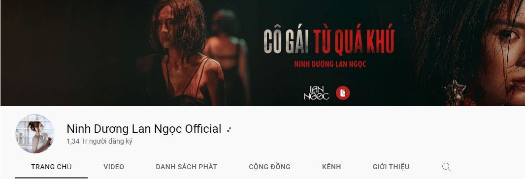 Ảnh đại diện Youtube của cá nhân - Diễn viên Ninh Dương Lan Ngọc