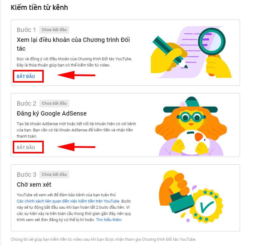 Điều kiện kiếm tiền trên kênh Youtube